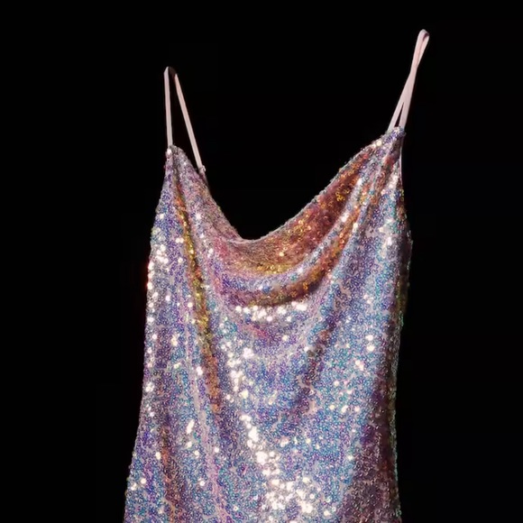 New Mango short sequin dress size 6 - Picture 6 of 8